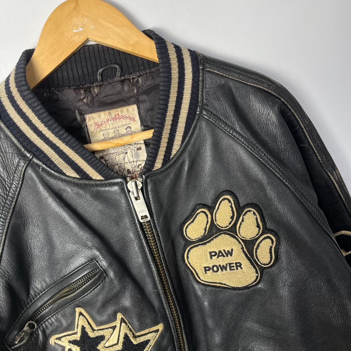 [Avirex] 아비렉스 패치 올레더 바시티자켓 상품이미지3