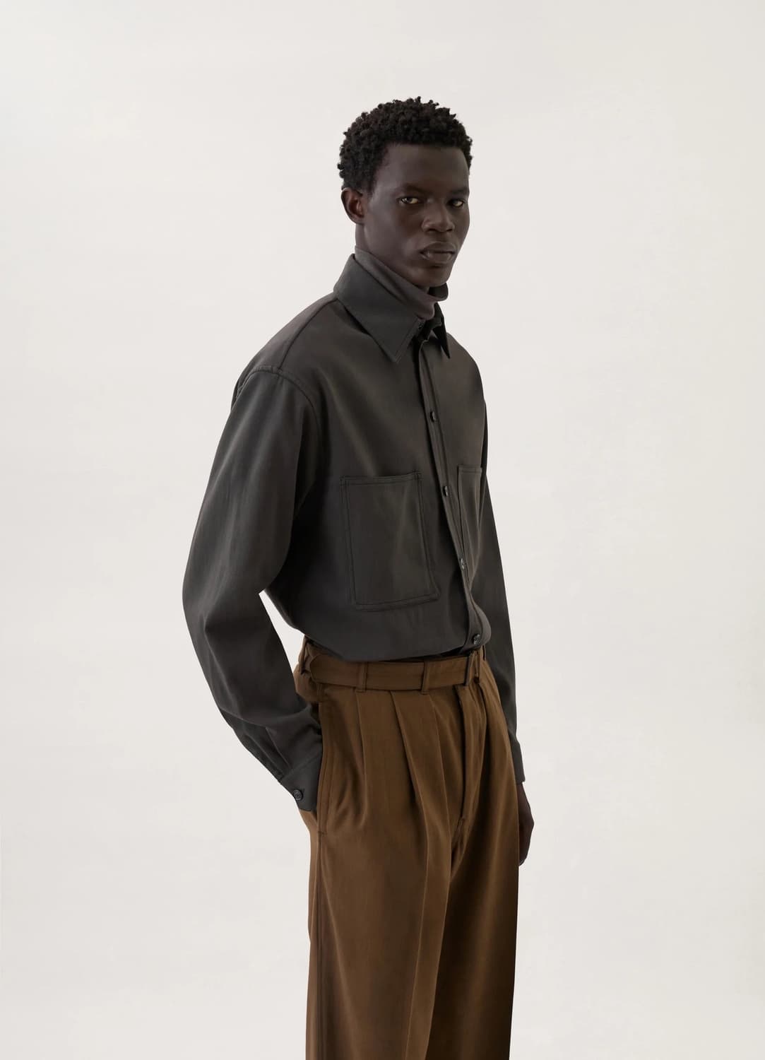 르메르 스트레이트 카라 포켓 셔츠 상품이미지5