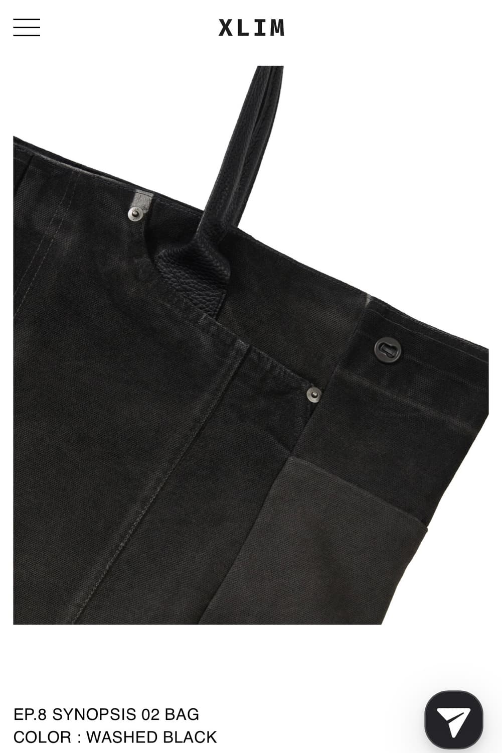 EP.8 SYNOPSIS 02 BAG WASHED BLACK 상품이미지6