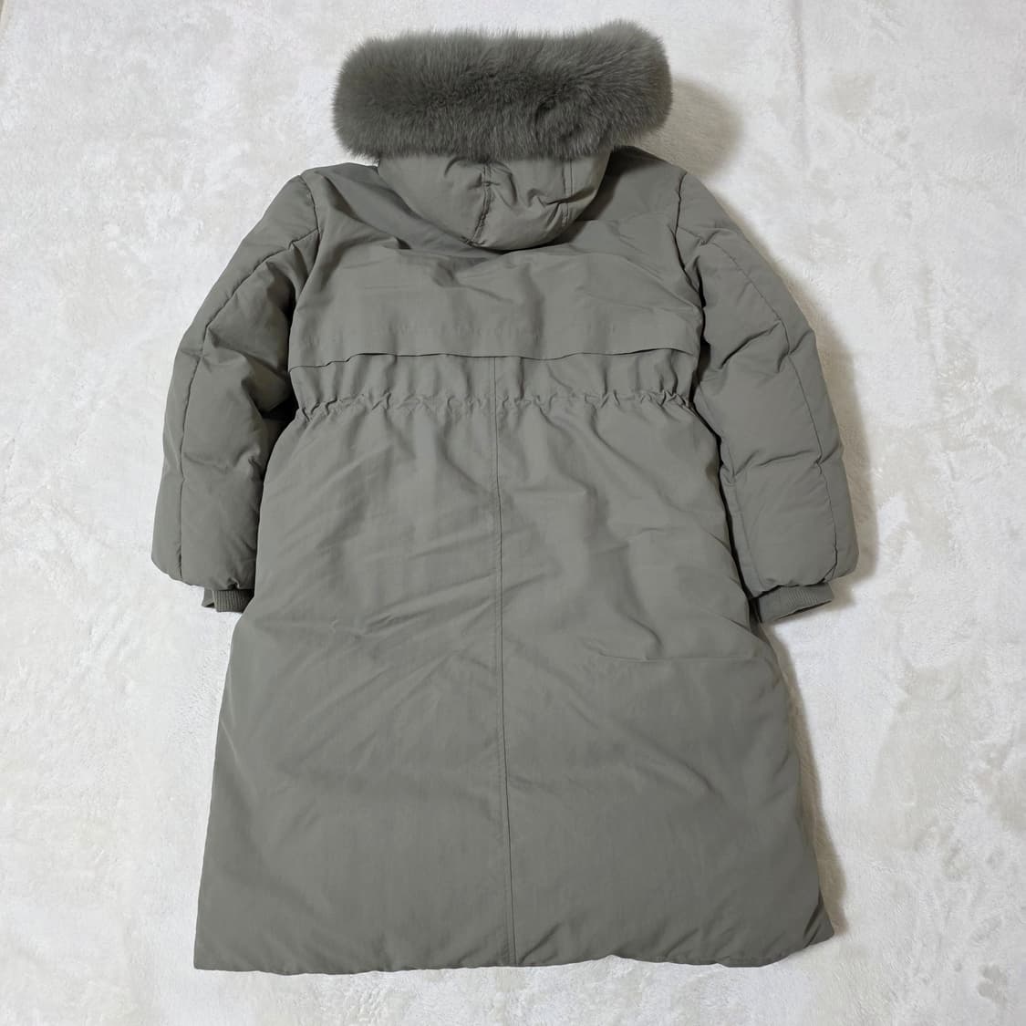 (F)여성 LAP 폭스퍼 구스다운 롱패딩 상품이미지3