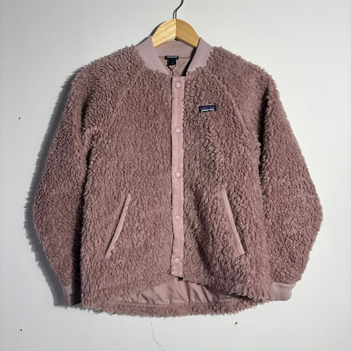 파타고니아 빈티지 더스티 핑크 보아 플리스 자켓 (무료배송) 상품이미지1