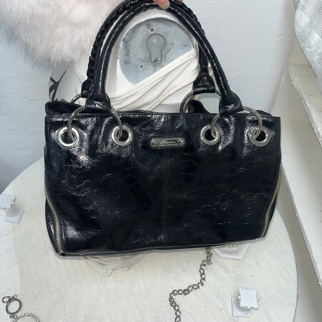 빈티지 블랙 숄더백 상품이미지2