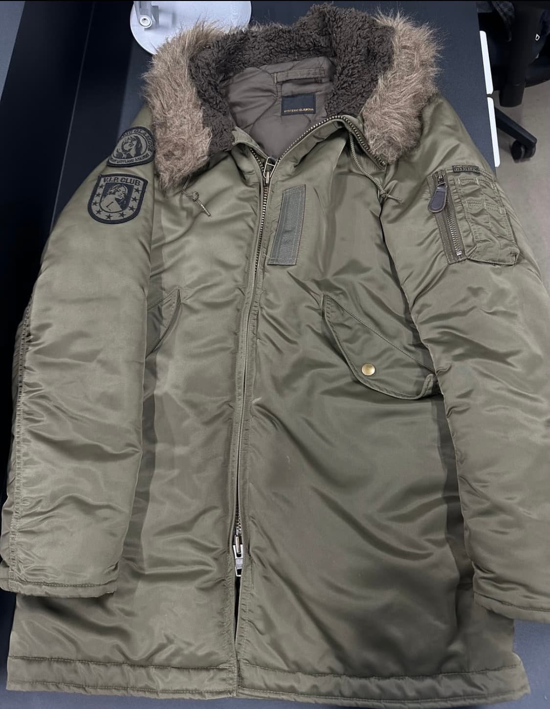 히스테릭 글래머 n-3B 모티브 패딩자켓 상품이미지3