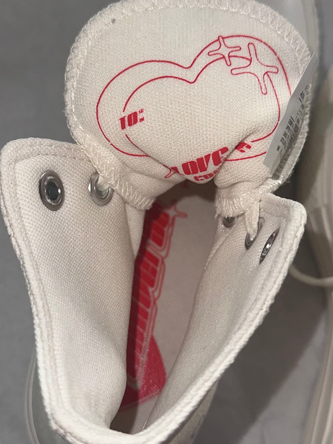 (225)컨버스 척테일러 올스타 리프트 하이 하트 스니커즈 플랫폼 상품이미지6