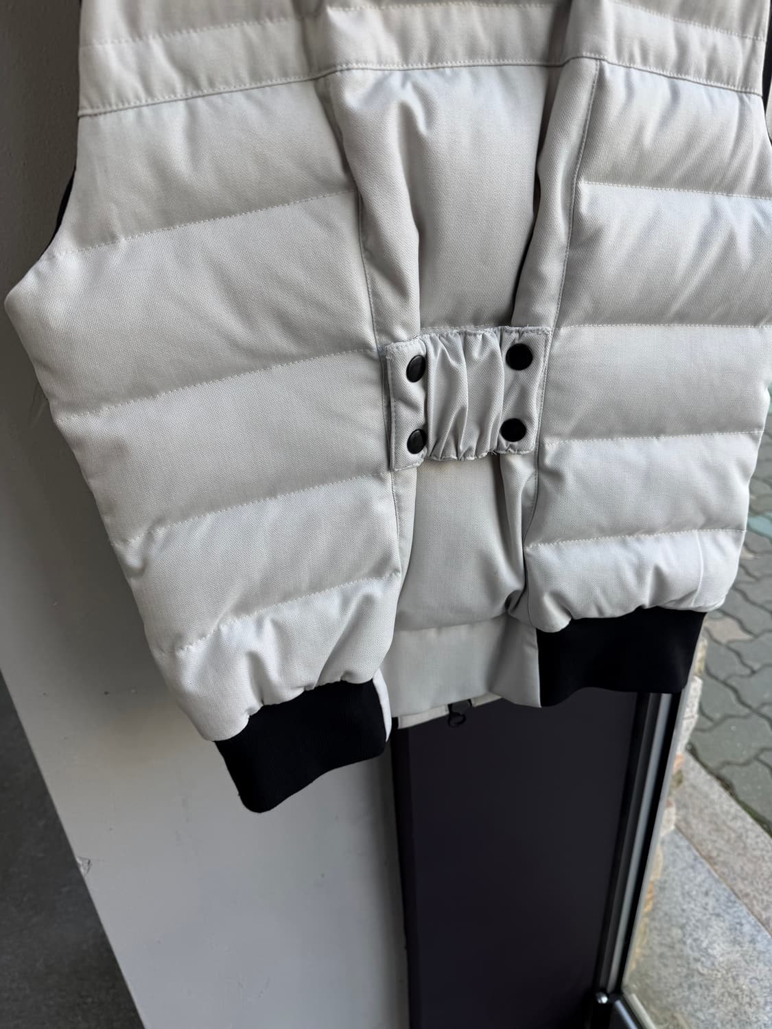 S/ 노비스 백패치 레더트리밍 조끼패딩 상품이미지7