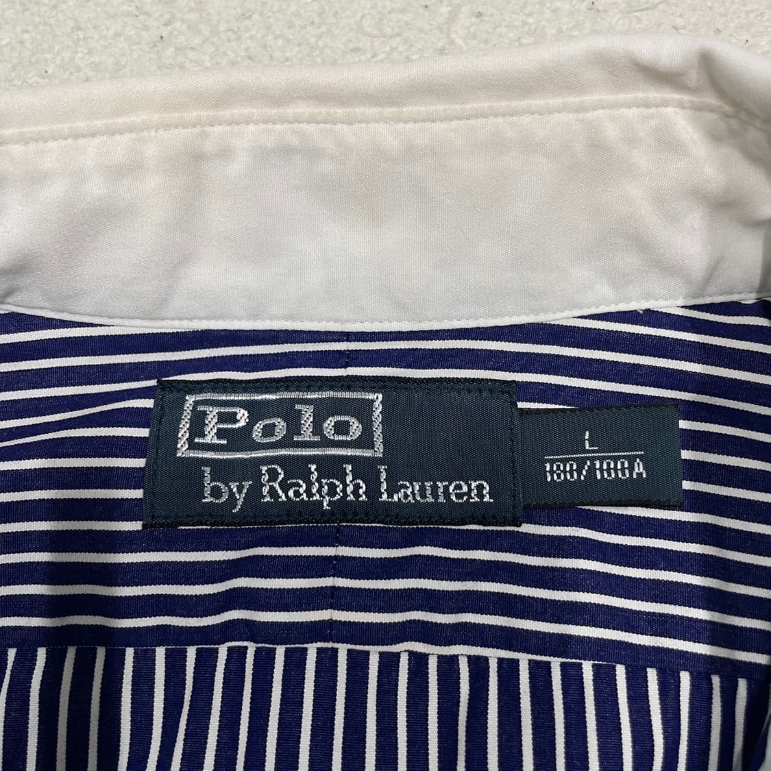 [L] 폴로 랄프로렌 스트라이프 클레릭 드레스 셔츠 남방 1834 상품이미지6