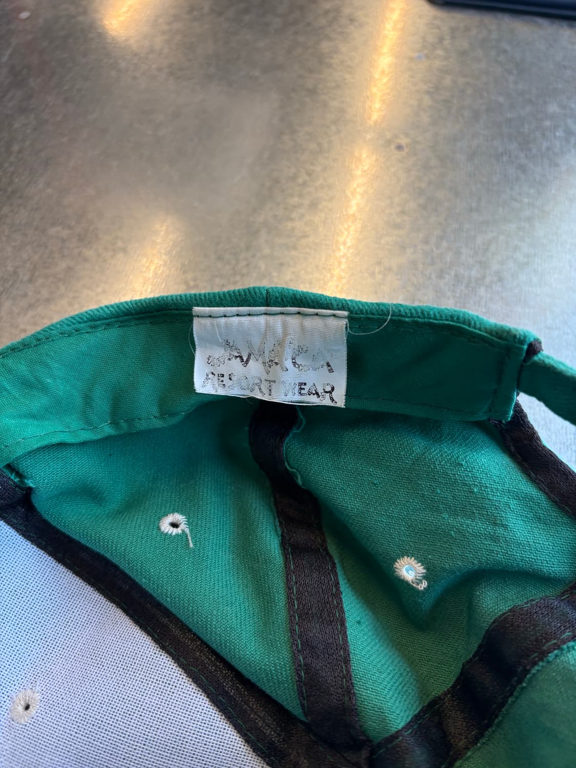 자메이카 자수 빈티지 투톤 캡 상품이미지4