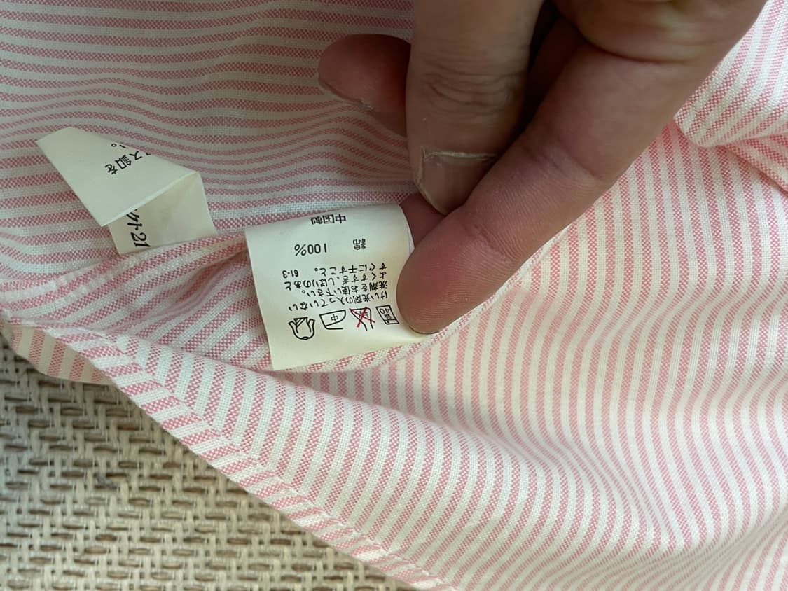 폴로랄프로렌 핑크 스트라이프 체크 반팔셔츠  상품이미지5