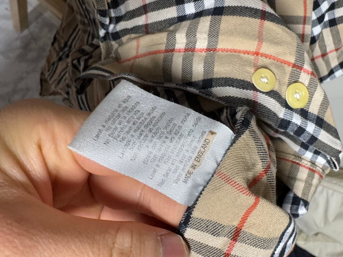 XL 버버리 런던 체크 셔츠 상품이미지4