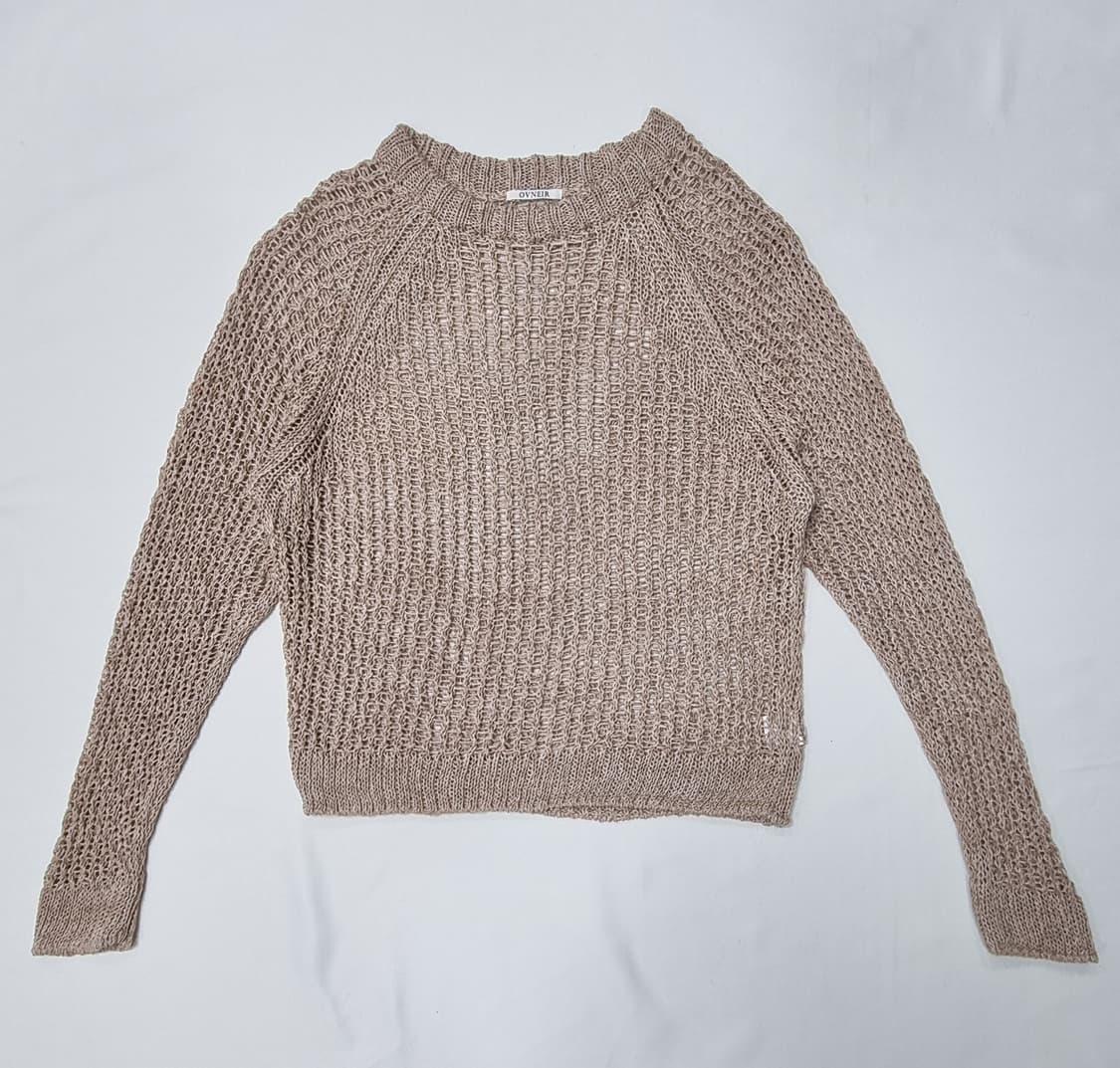 오브네어 OVNEIR 루즈핏 린넨 니트 Free _ 여성 상품이미지1