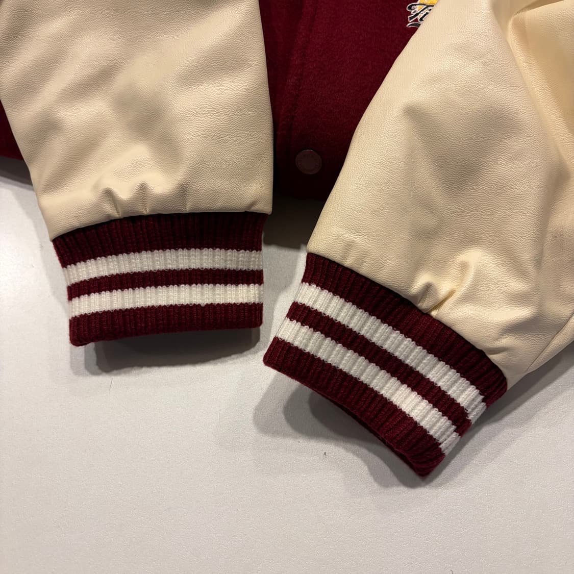 [S] 5252바이오아이오아이 울 바시티 자켓 버건디 C245 상품이미지6