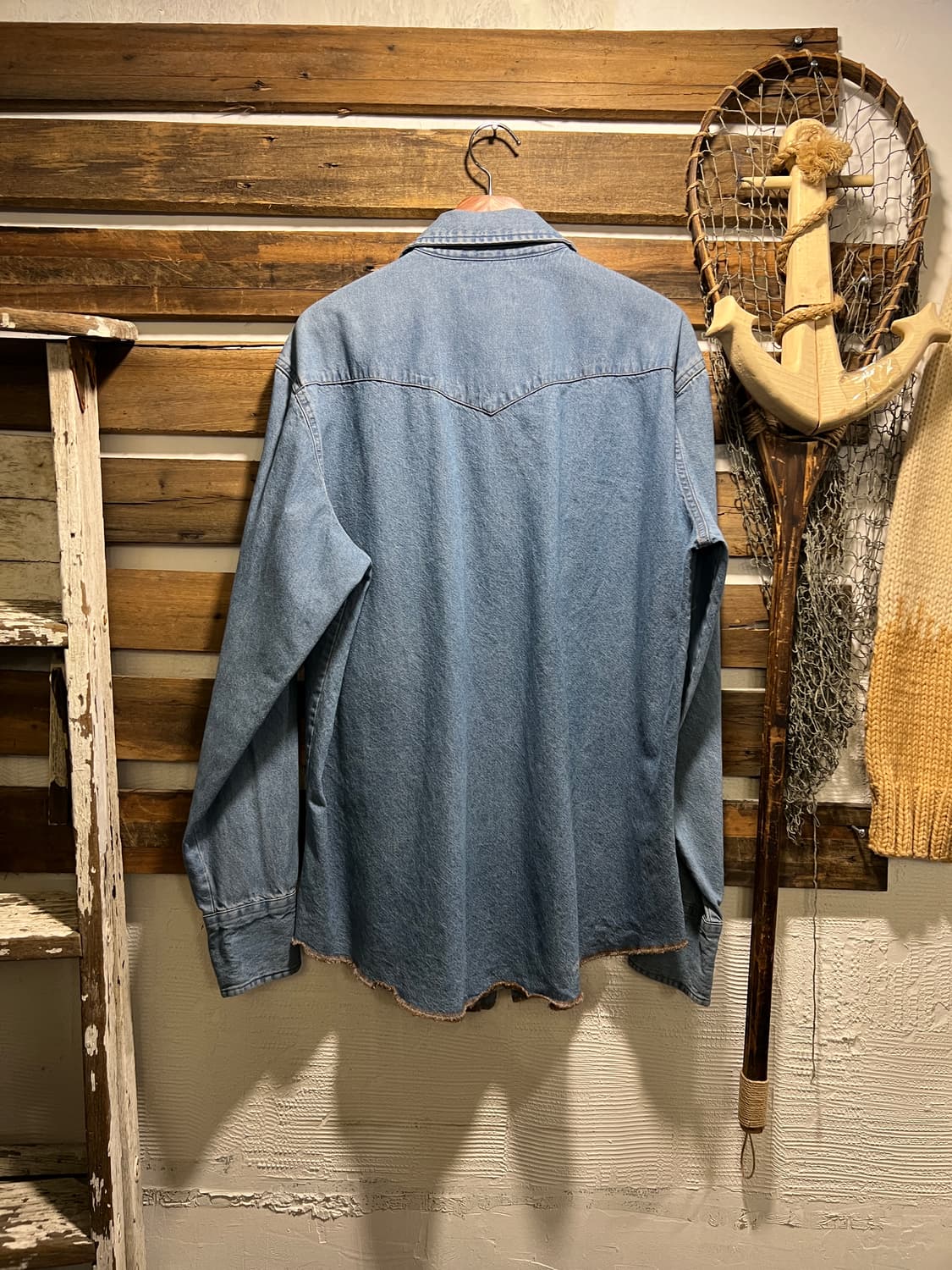 [XL]랭글러 USA 버튼다운 웨스턴 데님 셔츠 상품이미지6