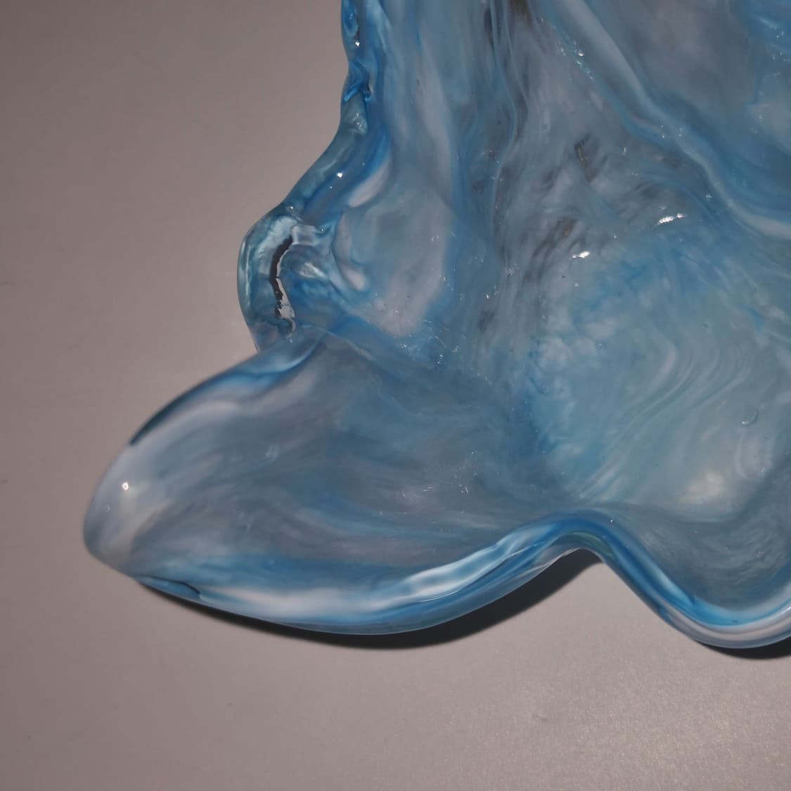 70s 이와타 핸드블로운 아쿠아 마블 산호 꽃병 상품이미지9