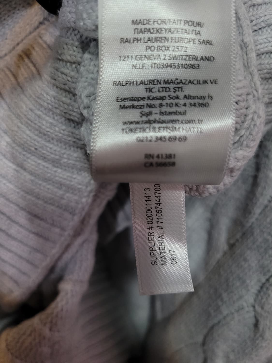 Ralph Lauren 랄프로렌 케이블 자수로고 니트 상품이미지6