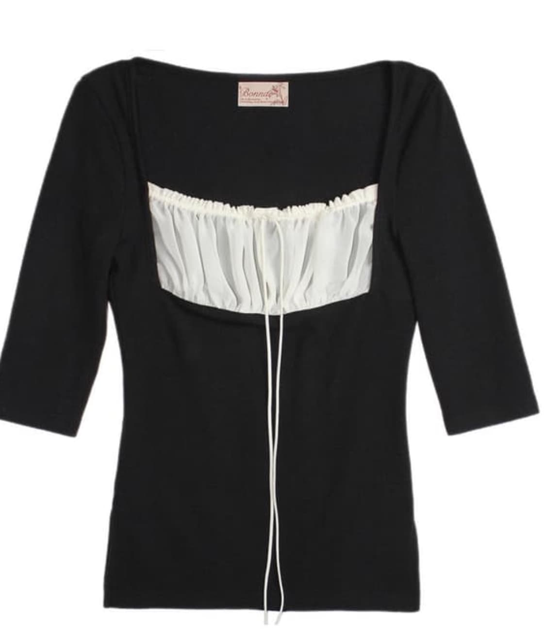 본네 레이스 로즈 셔링 탑 bonnae 상품이미지2