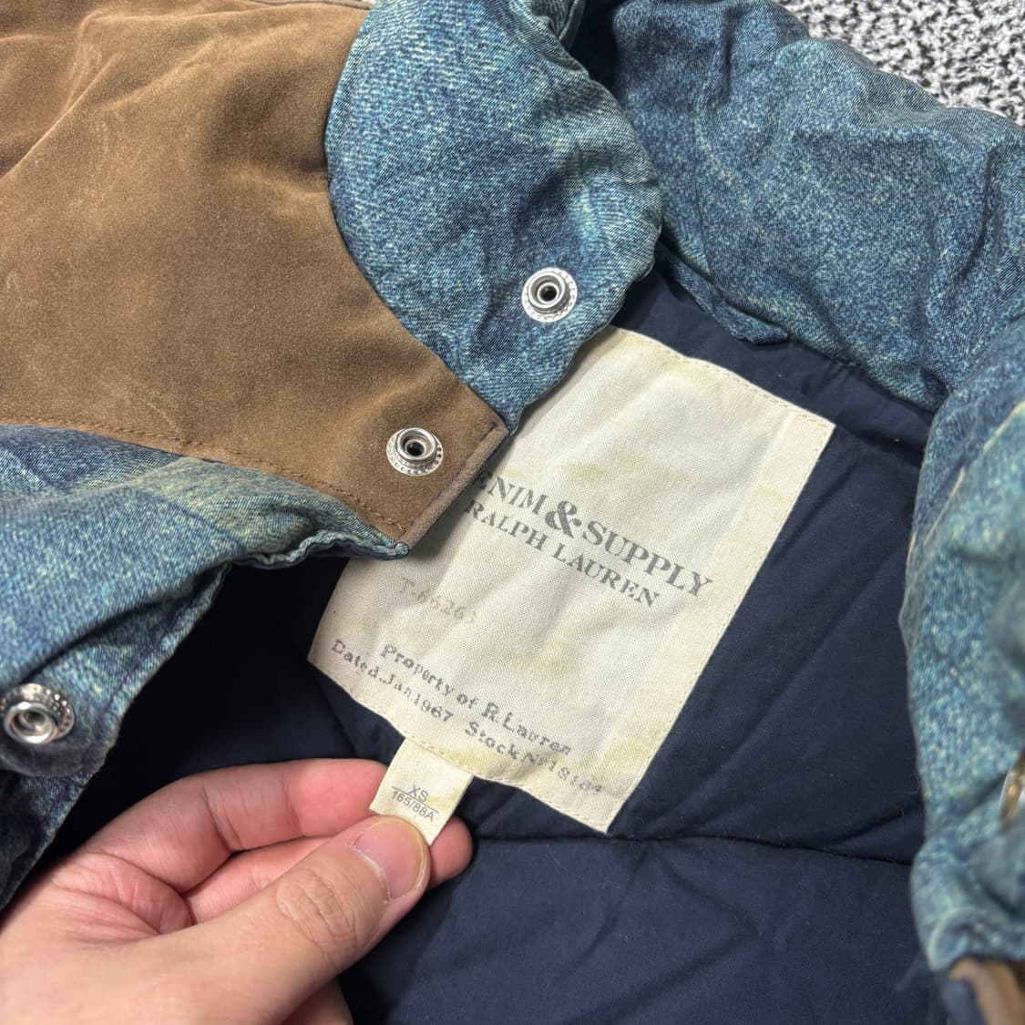 폴로 데님 앤 서플라이 패딩 베스트 (XS) 상품이미지3