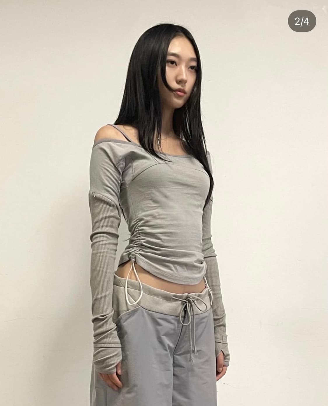 000.undefined DROP SHOULDER LONG SLEEVE 상품이미지2