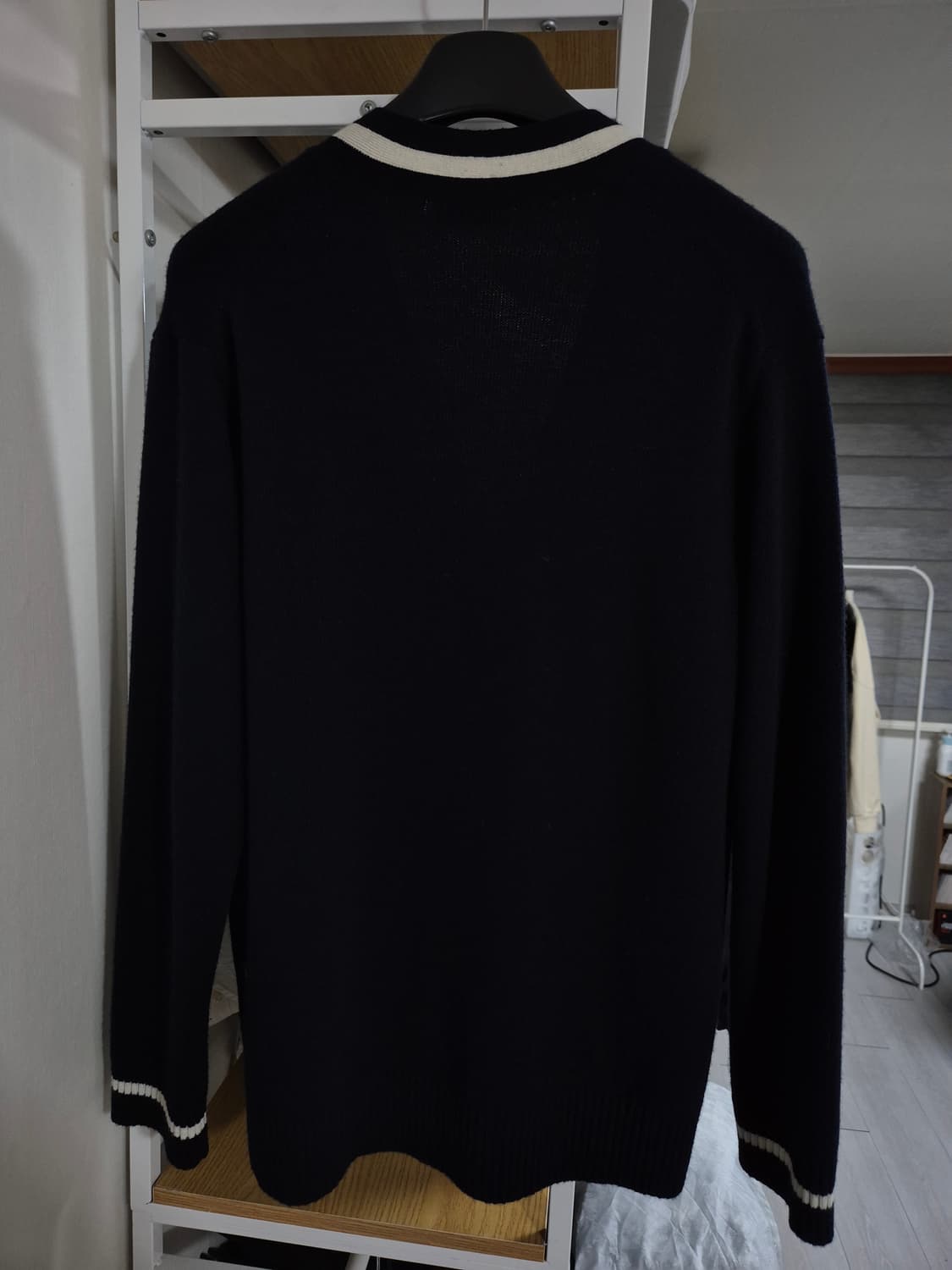 산드로옴므 울캐시혼방 가디건 L 네이비 상품이미지2