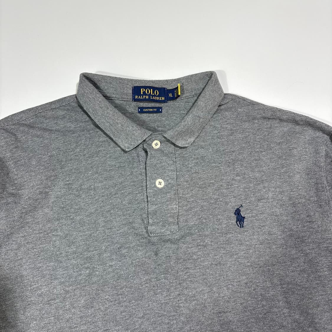 폴로 랄프로렌 그레이 롱슬리브 카라티 상품이미지2