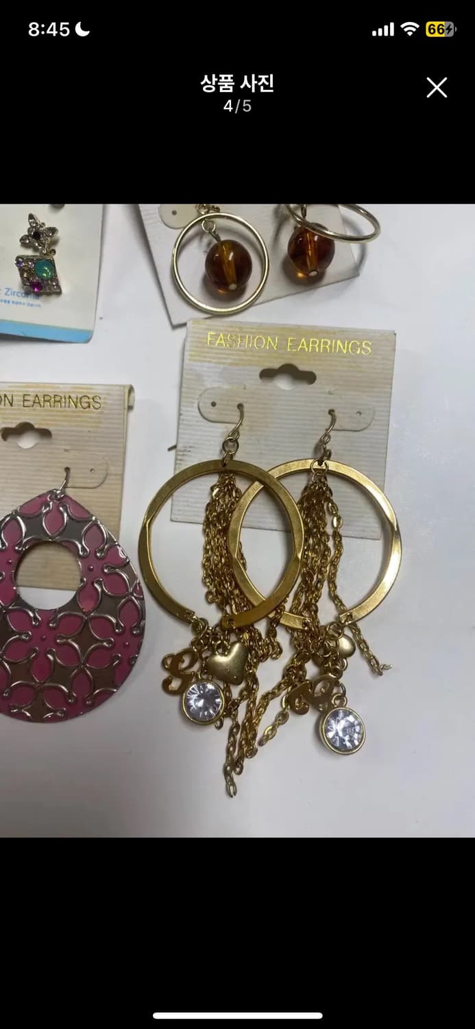 새상품 귀걸이 4종세트 상품이미지4