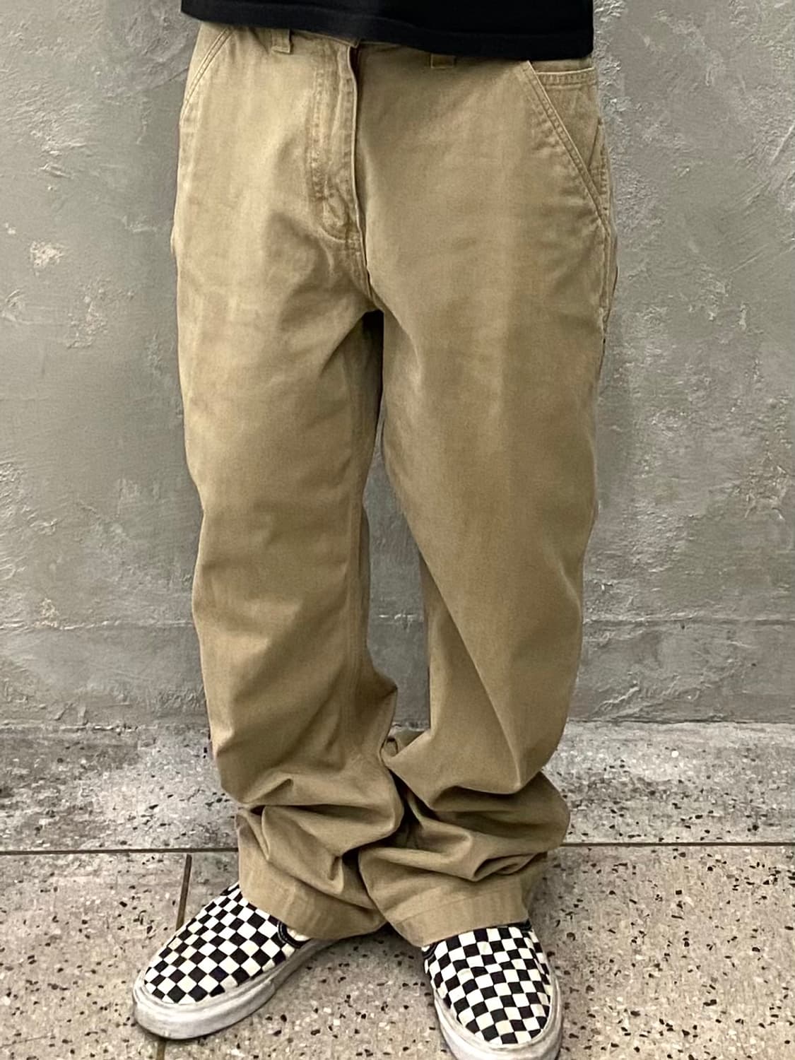 [34] Carhartt 칼하트 베이지 릴렉스 핏 카펜터 워크팬츠 상품이미지9