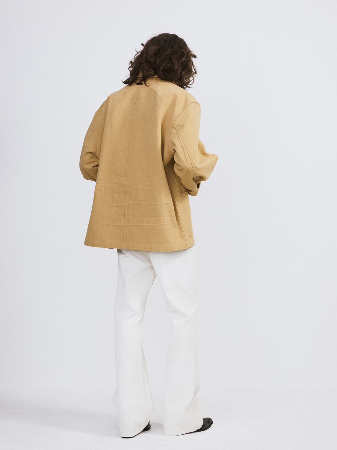 렉토 26SS 오버사이즈 헌팅 초어 자켓 베이지 상품이미지5