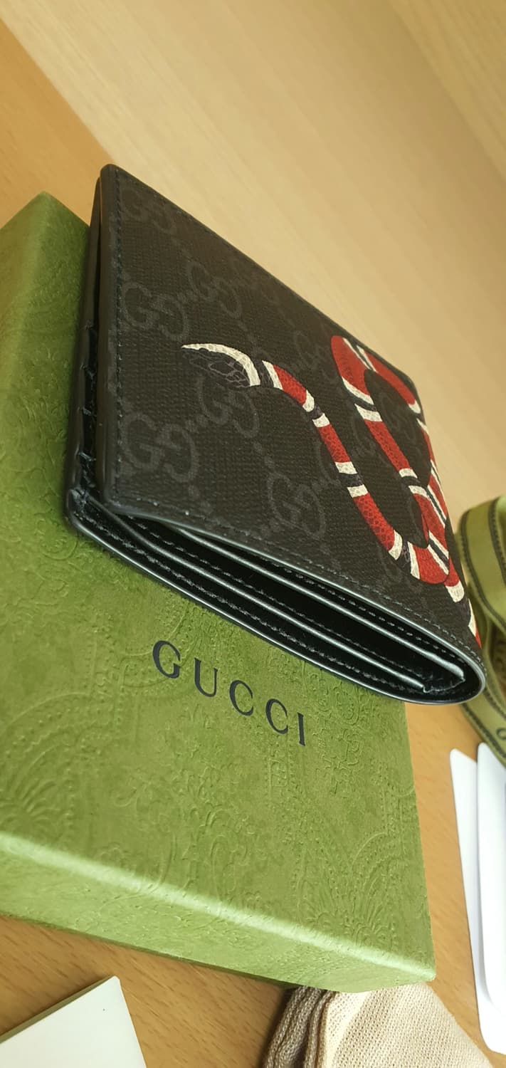 (미사용)구찌 스네이크 반지갑/지갑 새상품급 정품(감정O) 상품이미지7