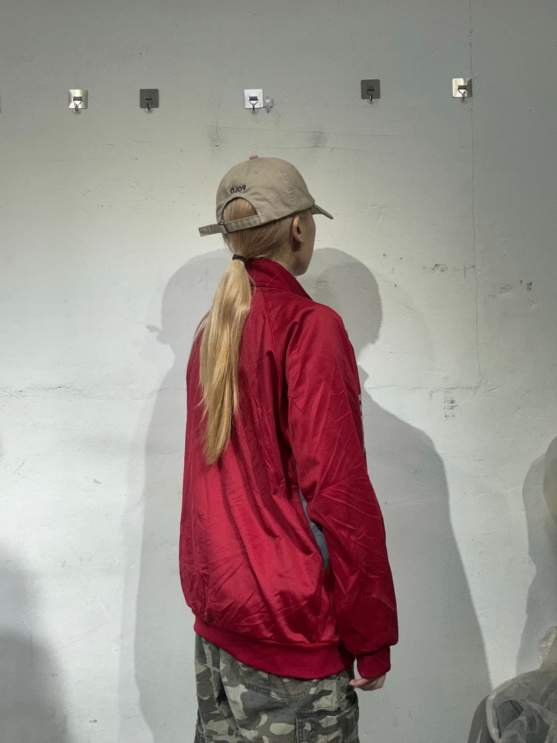 아디다스 올드스쿨 레드 오버핏 트랙탑 져지 M 상품이미지3
