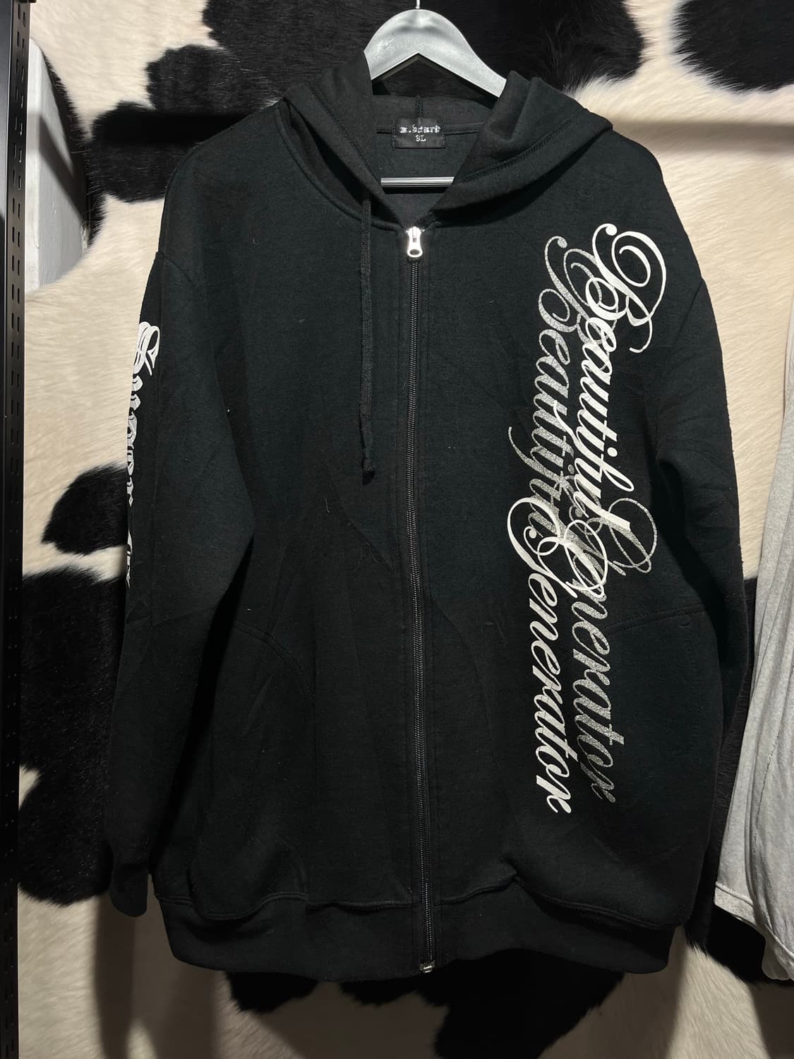 펑크 프린팅 후드집업 상품이미지1