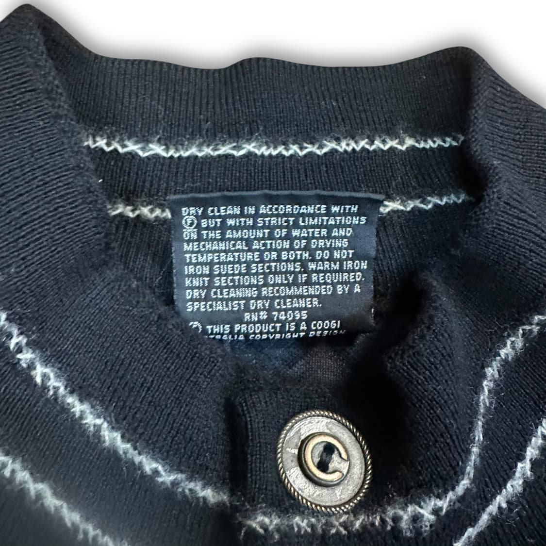 쿠지 스웨이드 케이블 가디건 상품이미지6