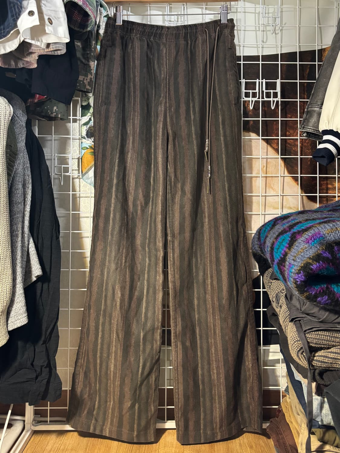 앤더슨벨 프리몬트 에스닉 트랙팬츠 브라운 M 상품이미지3