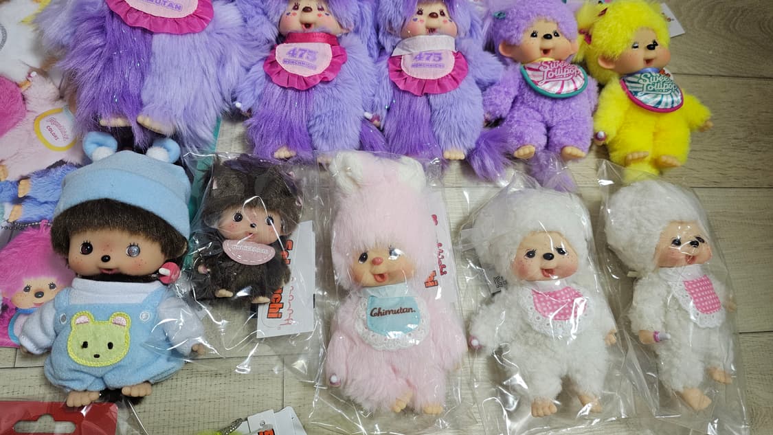 희귀)세키구치 몬치치 인형 키링 소니엔젤 히퍼(시나코.녹차.베어치치 등) 상품이미지3