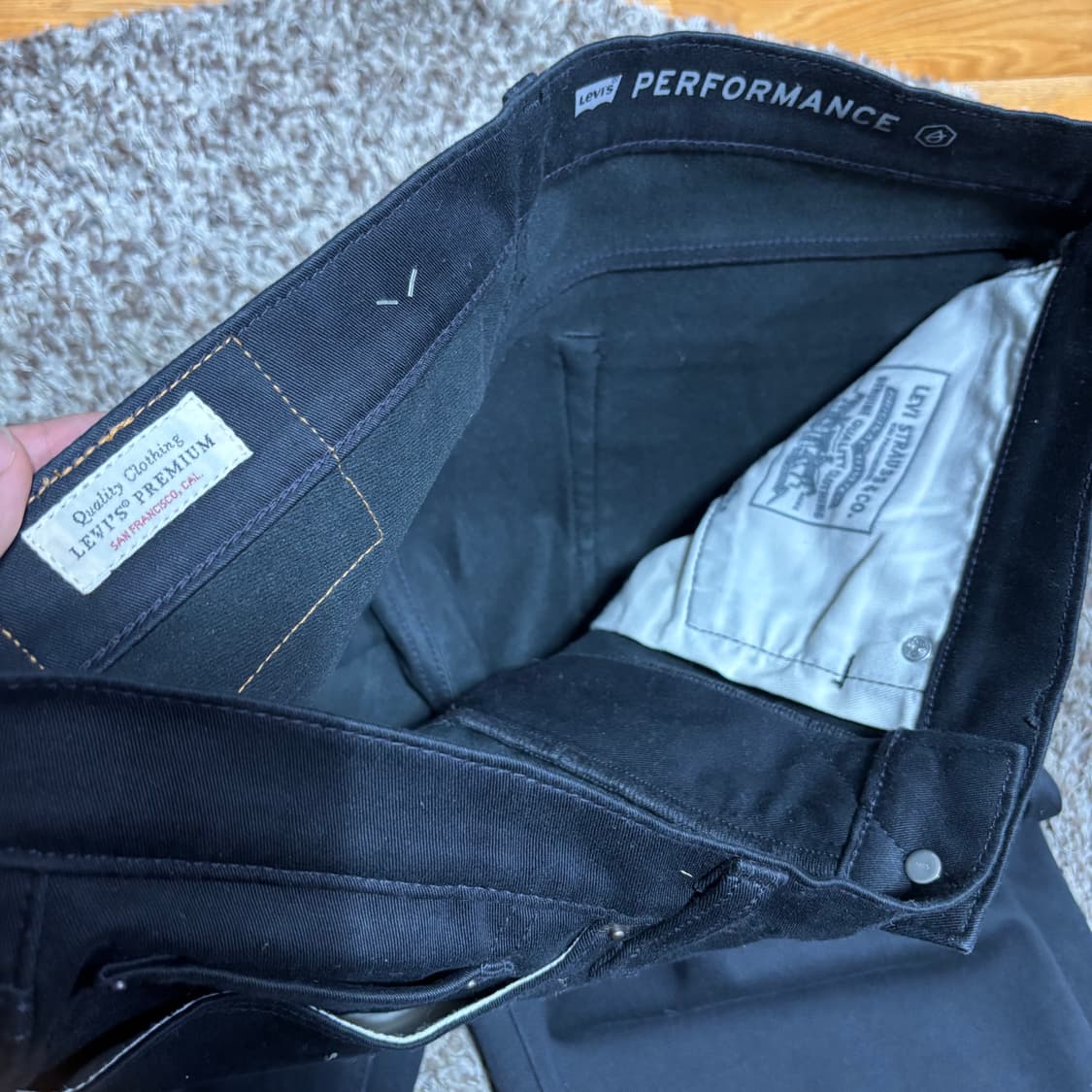 34 리바이스511 슬림스트레이트 블랙진 상품이미지5