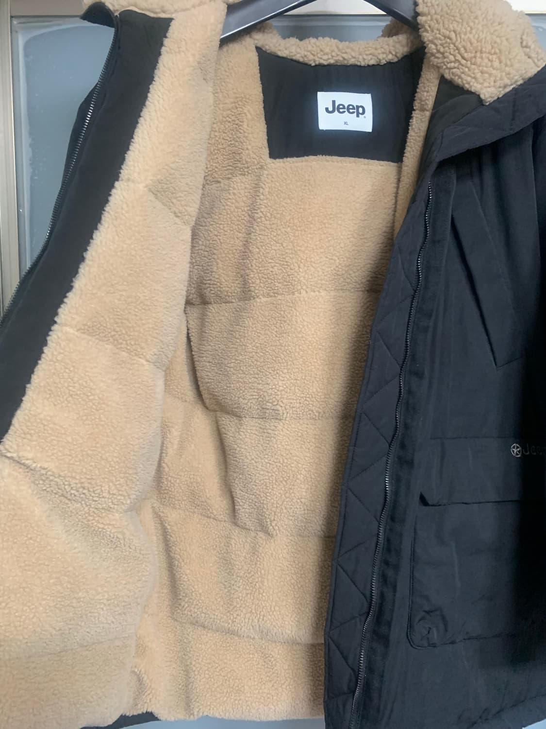 지프 쉐르파 뽀글이 xl다운패딩 판매합니다 ! 상품이미지3