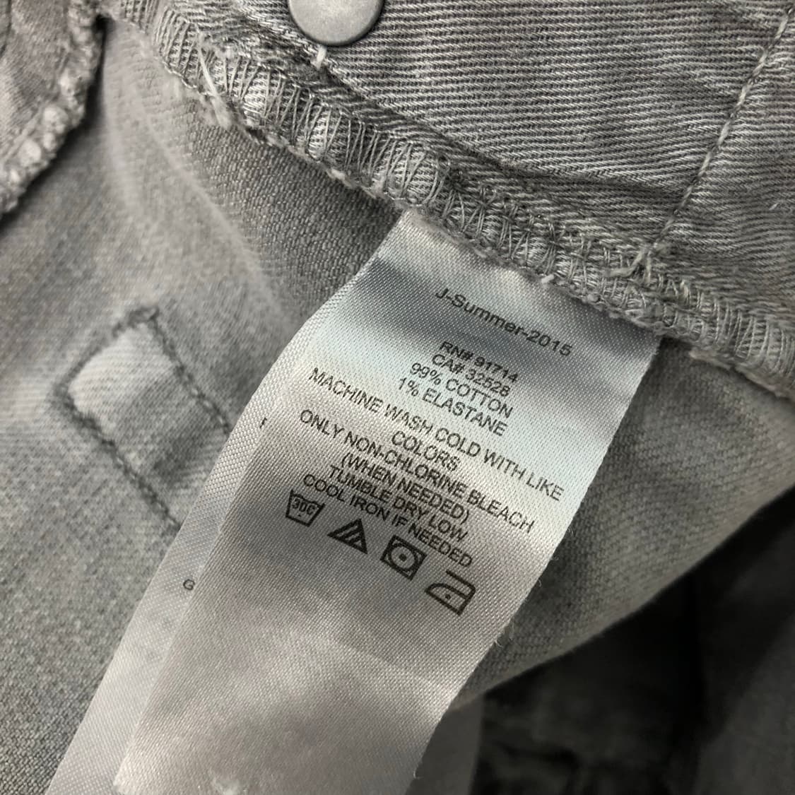 아르마니 익스체인지 그레이 데님 팬츠 상품이미지7