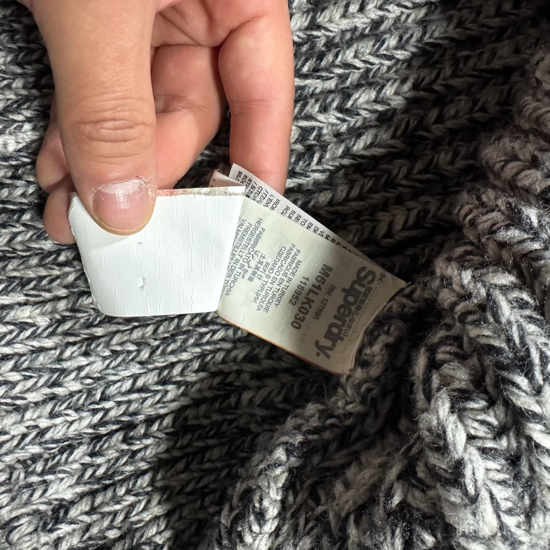 슈퍼드라이 헤비 니트집업 상품이미지7