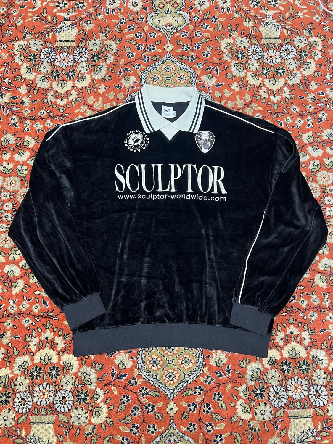 [XL] SCULPTOR 스컬프터 풋볼 벨벳 맨투맨 상품이미지1