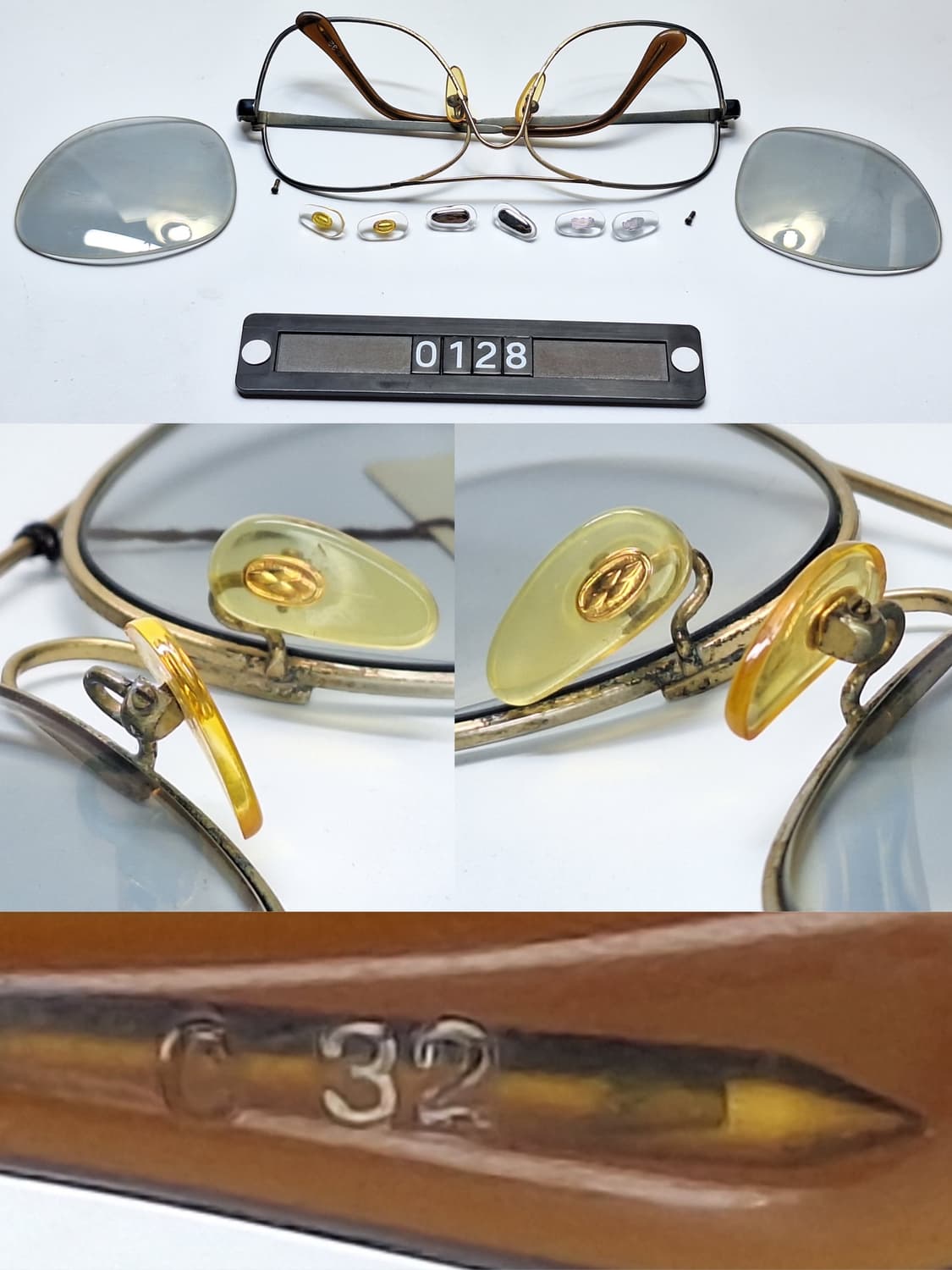 80s 일본제 빈티지 데드스톡 미사용/투브릿지 선글라스 C32 더블브릿지 상품이미지7