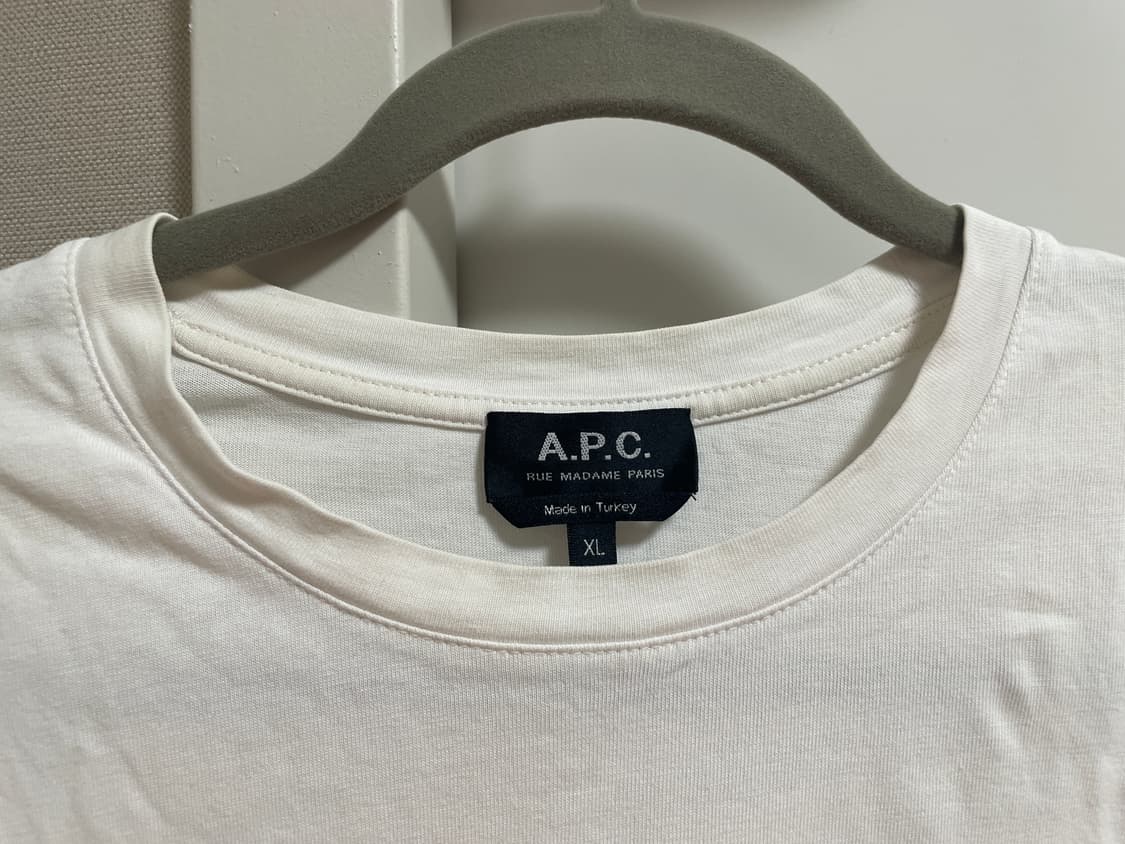 A.P.C. V.P.C. 반팔티 화이트 XL 상품이미지2
