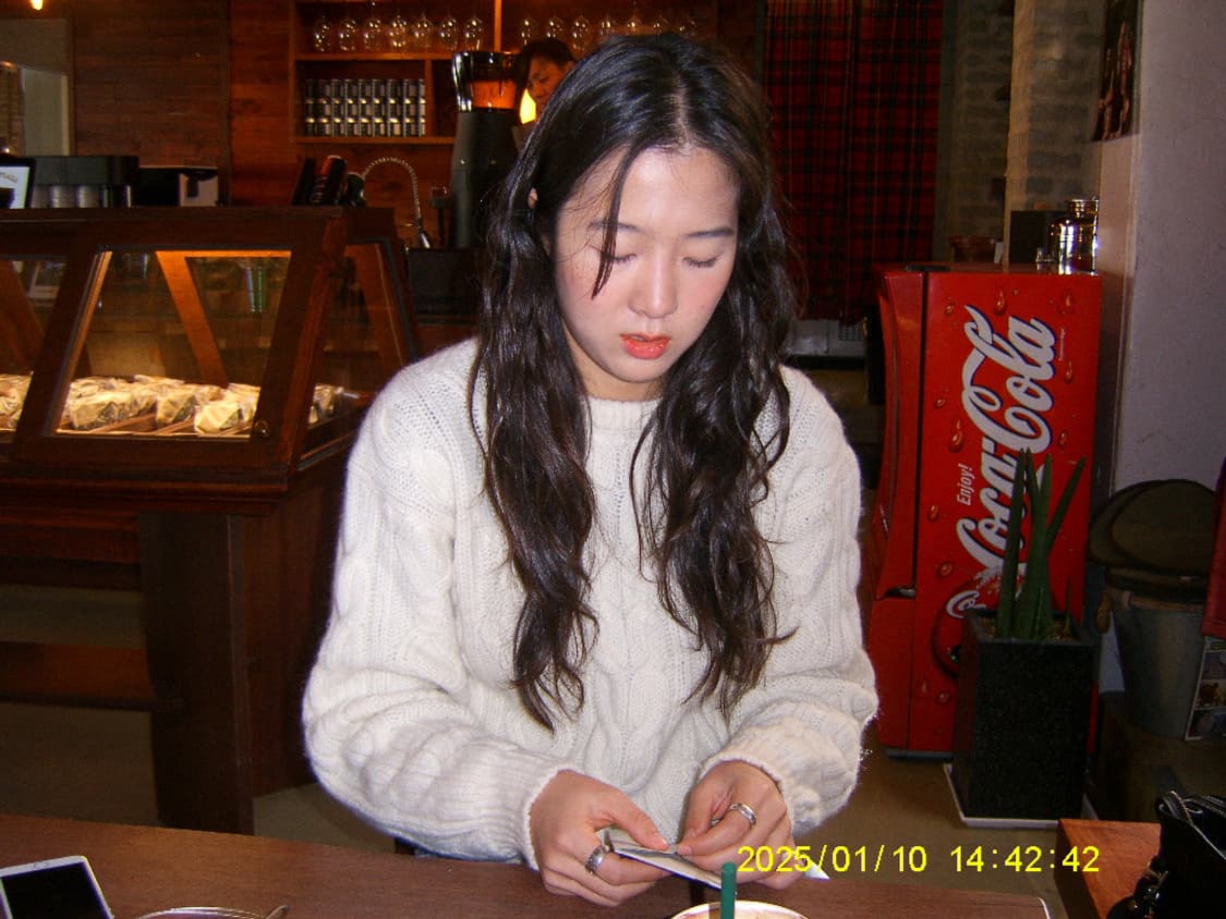 아이보리 케이블니트 (착용샷 있음) 상품이미지7