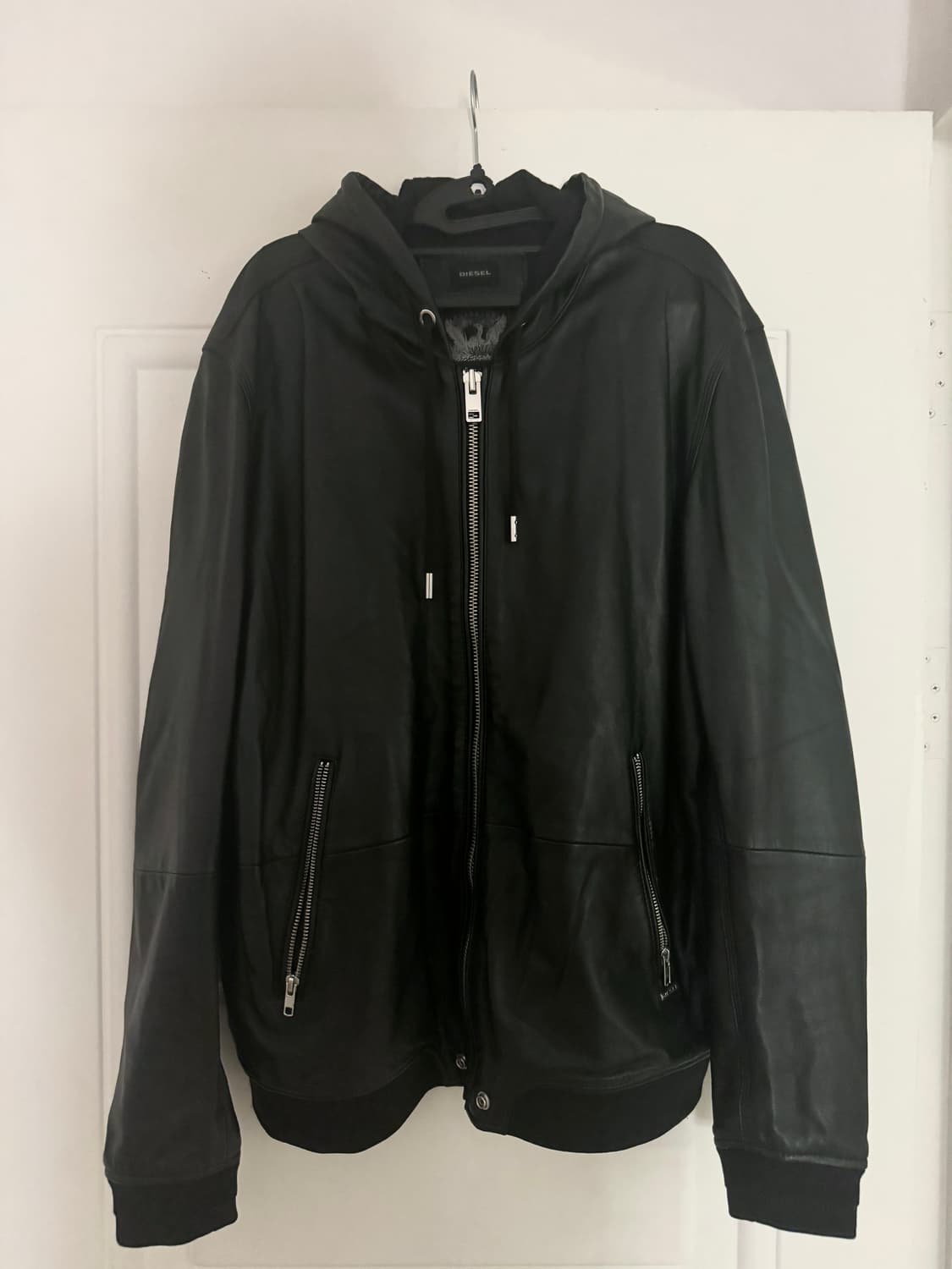 디젤 가죽자켓 후드집업 XXL 상품이미지1
