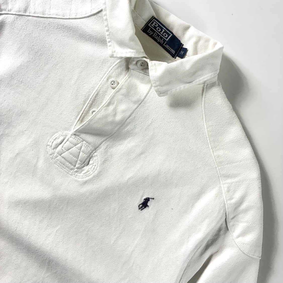 Polo  폴로랄프로렌 자수 코튼 화이트 럭비 티셔츠  상품이미지3