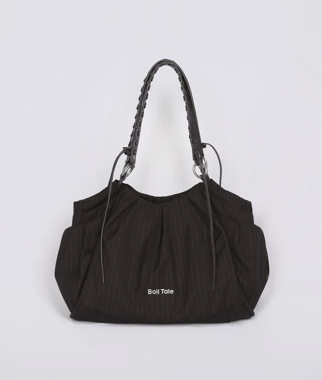 Boil Tale 보일테일 비앙카백 브라운 스트라이프 토트백 상품이미지1