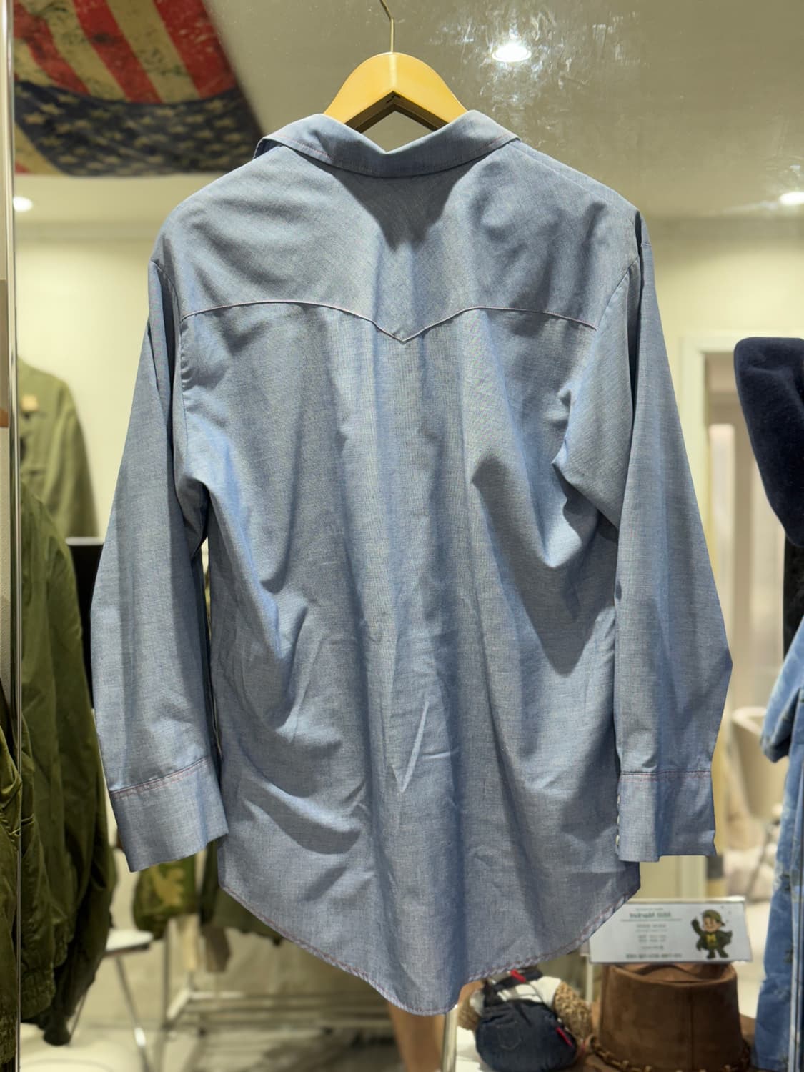 Big Mac 웨스턴 샴브레이 셔츠 made in USA (L) 상품이미지6
