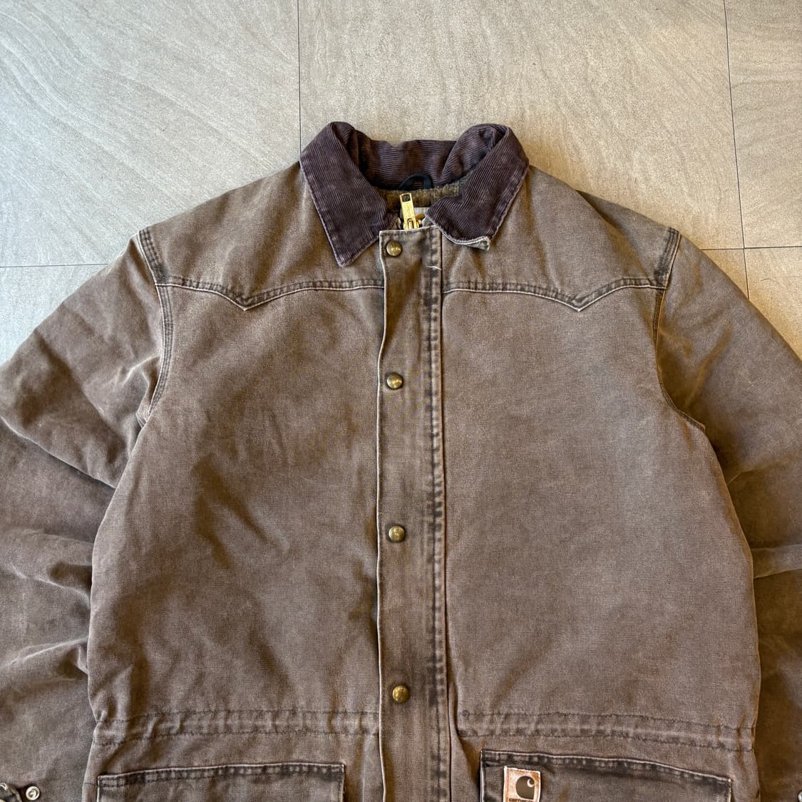 칼하트 정푼 브라운 덕 초어 자켓  상품이미지2