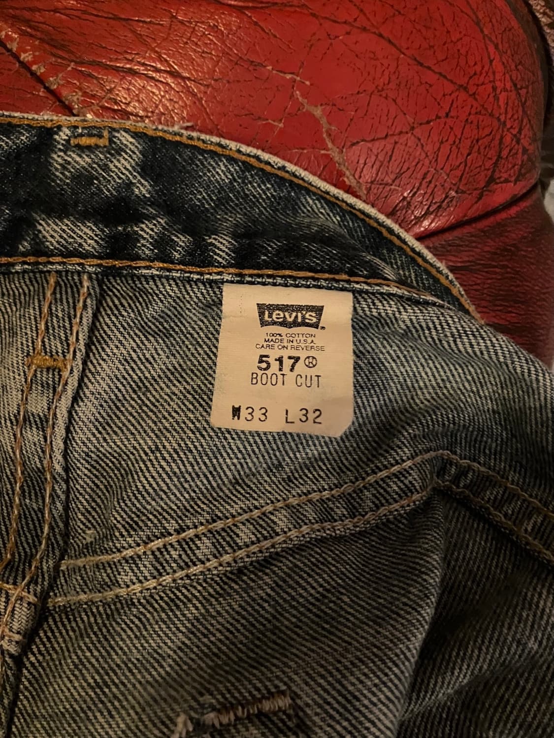 USA 빈티지 리바이스 517 부츠컷 데님 팬츠 상품이미지9