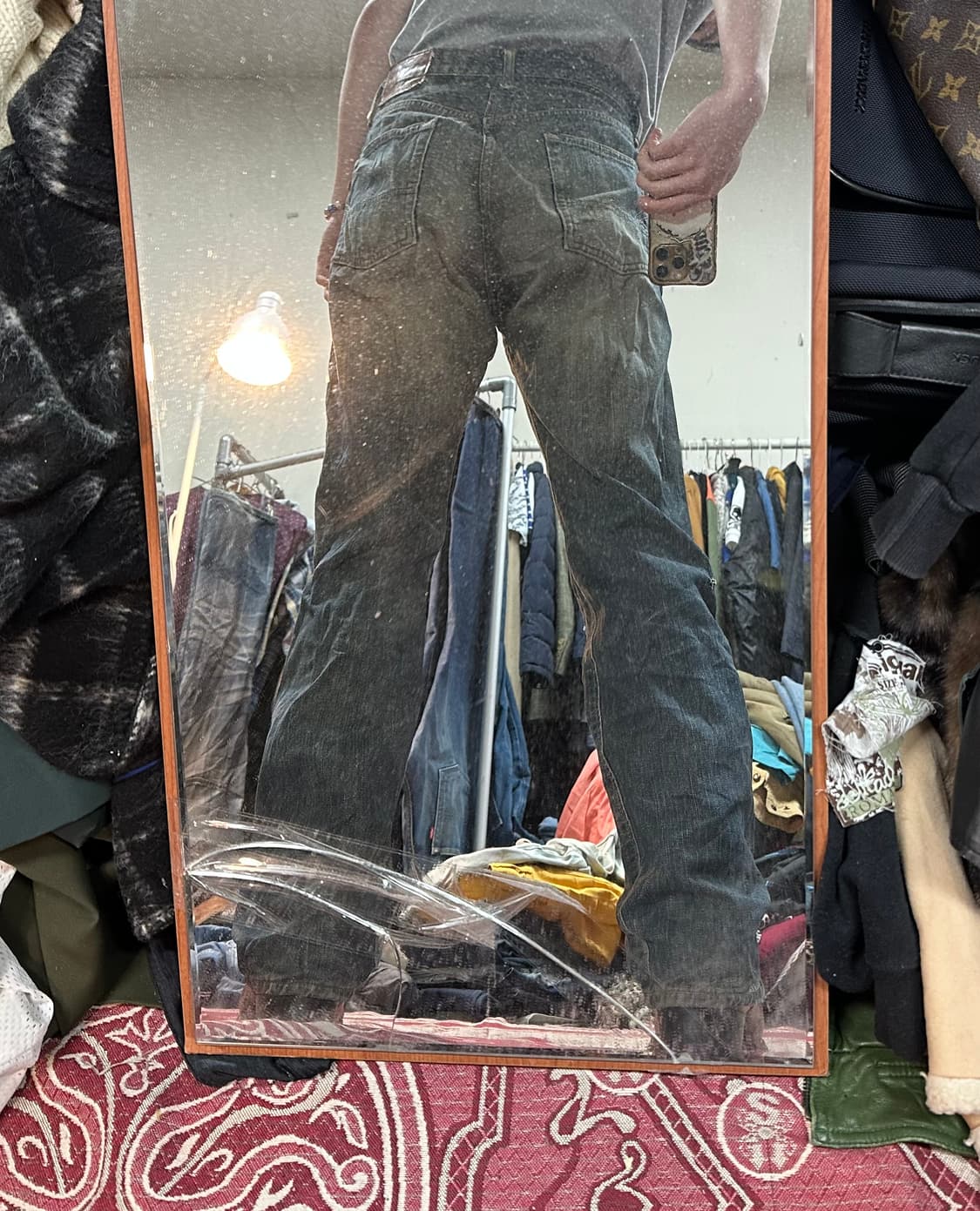 Edwin 505zx 오렌지탭 셀비지 데님 상품이미지5