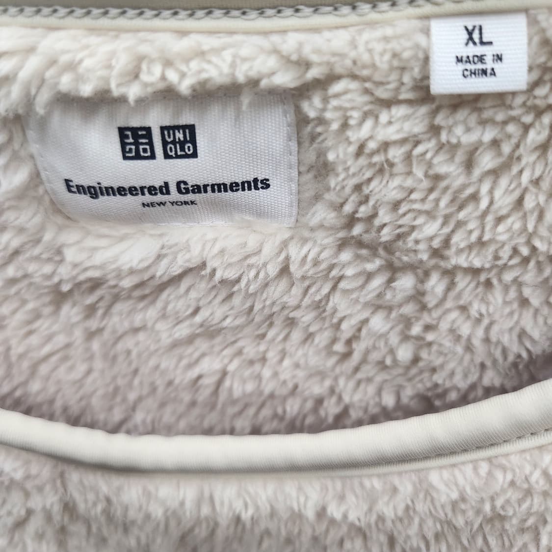 유니클로x엔지니어드가먼츠 뽀글이 빅포켓 맨투맨 2XL 상품이미지4