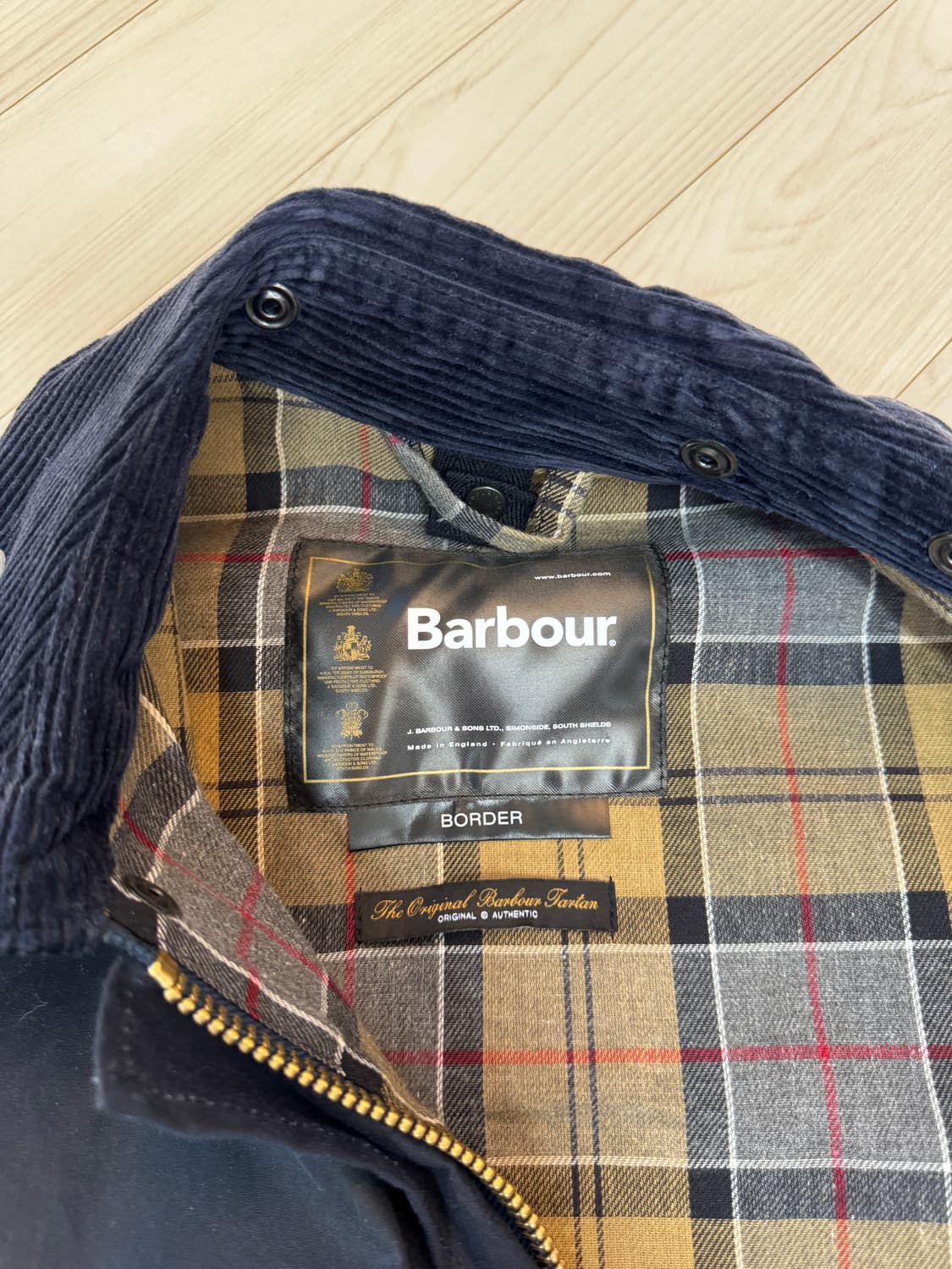 바버 보더 왁스자켓 네이비 36 상품이미지3