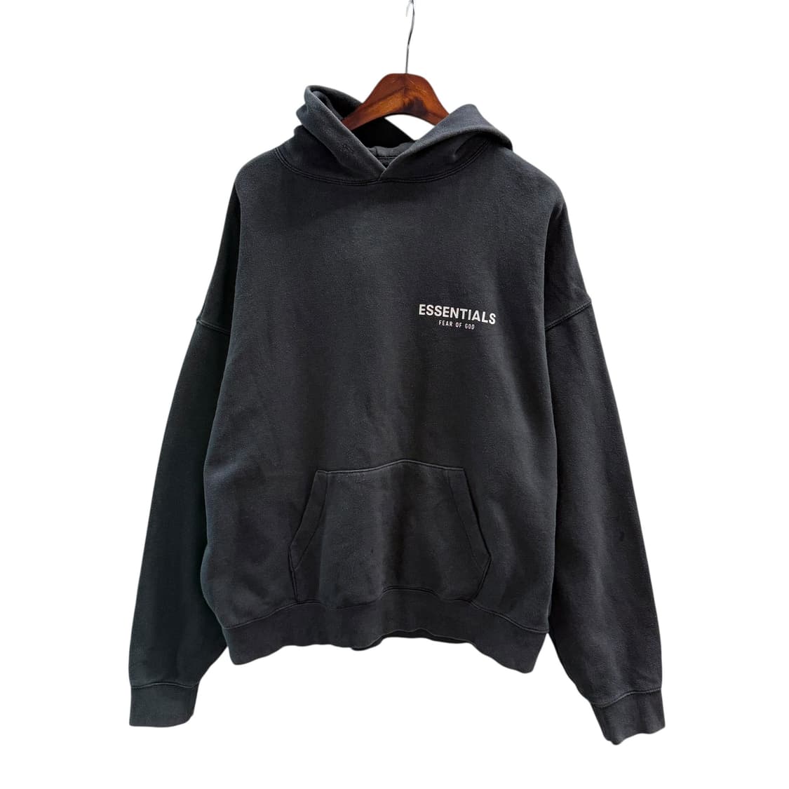 [M] 에센셜 피어오브갓 블랙 후드티 상품이미지2